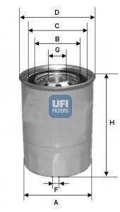 2432700 Топливный фильтр UFI подбор по vin на Brocar