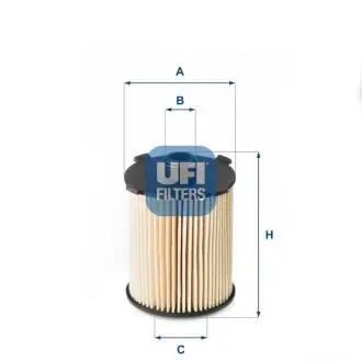 2511000 Фільтр масляний UFI підбір по vin на Brocar