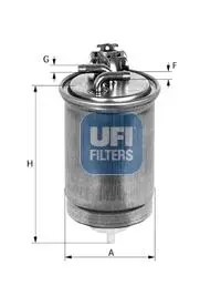 2441800 Паливний фільтр UFI підбір по vin на Brocar