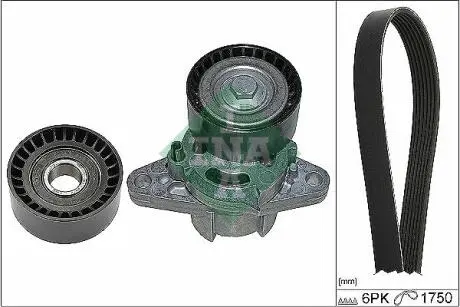 529016410 Поликлиновой ременный комплект INA підбір по vin на Brocar