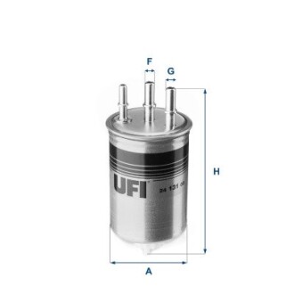 2413100 Топливный фильтр UFI подбор по vin на Brocar