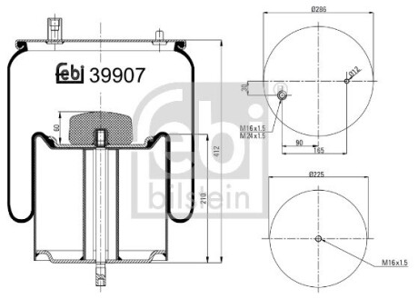 39907 Подушка амортизуюча FEBI BILSTEIN подбор по vin на Brocar