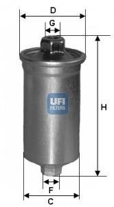 3169900 Топливный фильтр UFI підбір по vin на Brocar