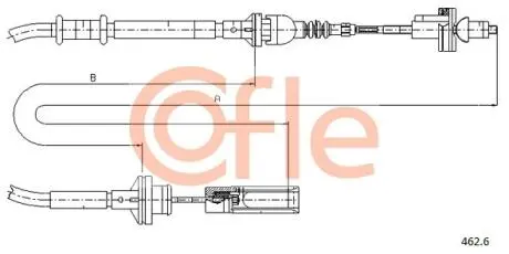 924626 Трос зчеплення FIAT BRAVA-BRAVO 1.6-1.8BZ-DS1.9 97- COFLE підбір по vin на Brocar