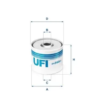 2436001 Топливный фильтр UFI підбір по vin на Brocar