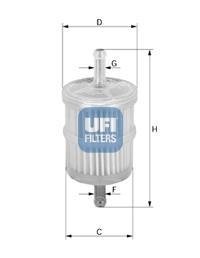 3100100 Топливный фильтр UFI подбор по vin на Brocar