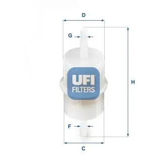 3100100 Комплект паливних фільтрів UFI підбір по vin на Brocar