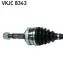 VKJC8343 ПІВВІСЬ ПРАВА L=932mm Combo 00- SKF підбір по vin на Brocar