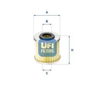 2552900 Фільтр масла UFI підбір по vin на Brocar