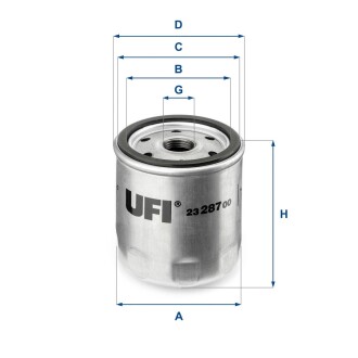 2328700 Масляный фильтр UFI UFI підбір по vin на Brocar