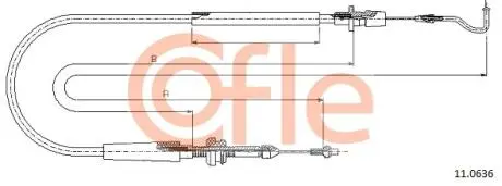 92110636 LINKA GAZU COF 11.0636 COFLE COFLE підбір по vin на Brocar