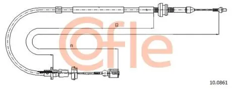 92100861 LINKA GAZU COF 10.0861 COFLE COFLE підбір по vin на Brocar