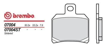 07004 Тормозные колодки BREMBO подбор по vin на Brocar