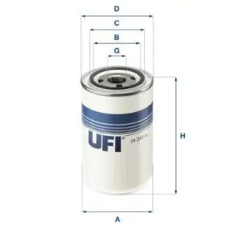 2434100 Топливный фильтр UFI підбір по vin на Brocar