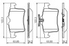 0986494480 Комплект тормозных колодок, дисковый тормоз BOSCH підбір по vin на Brocar