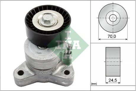 534066710 Натяжитель ремня генератора Mitsubishi Lancer VIII 1.8 08- INA підбір по vin на Brocar