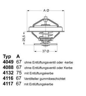 404987D Термостат BMW Volvo WAHLER підбір по vin на Brocar