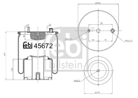 45672 Подушка амортизуюча FEBI BILSTEIN підбір по vin на Brocar