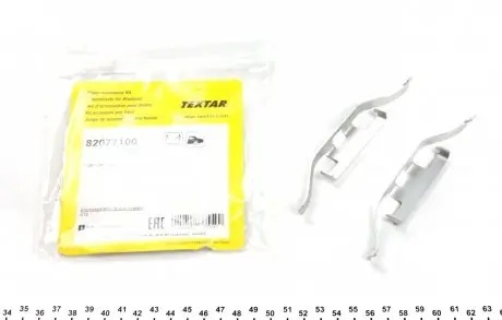 82077100 Планка супорта (заднього) прижимна (к-кт) VW T5/Touareg 03- (Teves) TEXTAR підбір по vin на Brocar