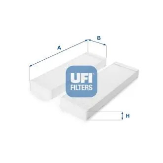 5322600 Фильтр салона UFI подбор по vin на Brocar
