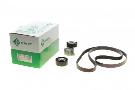 529001810 Комплект ремня генератора Citroen Xsara/Peugeot 206 2.0 HDi 99-11 (6PK1740) INA підбір по vin на Brocar