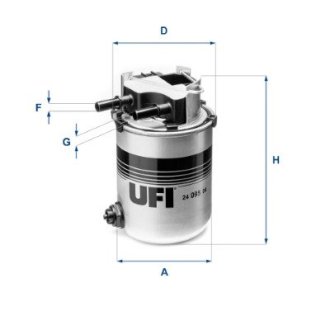 2409504 Топливный фильтр UFI подбор по vin на Brocar