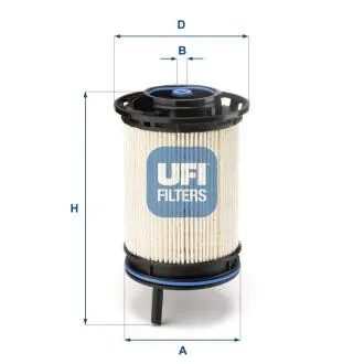 2613000 Паливний фільтр UFI підбір по vin на Brocar
