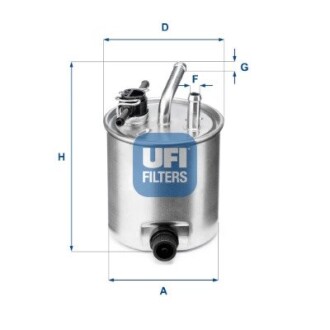 5558200 FILTR PALIWA. SZT UFI UFI подбор по vin на Brocar