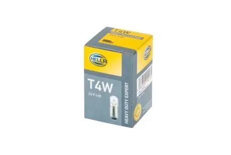 8GP002067261 Автолампа Behr Hella 8GP002067261 Heavy Duty T4W BA9s 4W прозора HELLA підбір по vin на Brocar