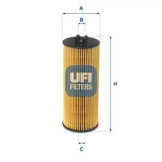 2520400 Масляний фільтр UFI підбір по vin на Brocar