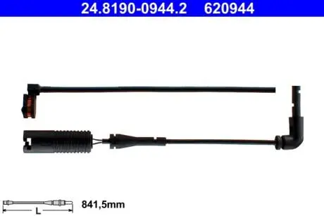 24819009442 Сигналізатор, знос гальмівних колодок ATE підбір по vin на Brocar