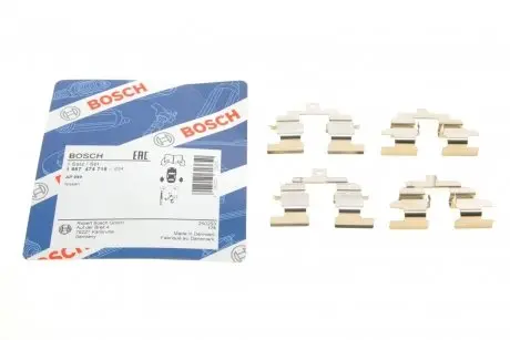 1987474715 Планка супорта (заднього) прижимна (к-кт) Nissan Qashqai 07- (Akeb) BOSCH підбір по vin на Brocar