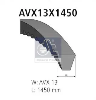 215358 Ремень генератора Isuzu D-Max 2.5D 02-12 (13x1450) DT подбор по vin на Brocar