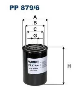 PP8796 Топливный фильтр FILTRON подбор по vin на Brocar