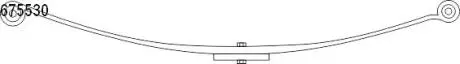 1067553000 Рессора задняя Iveco Daily 02-11 (70/625/625) 20mm CS Germany подбор по vin на Brocar