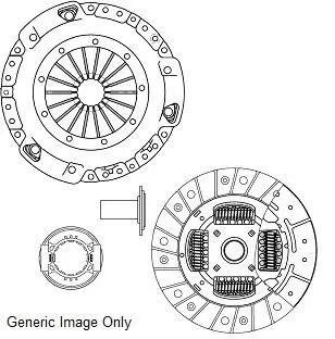 CK10221 Комплект зчеплення Audi A3/Octavia II/VW Golf VI/Passat 1.4TSI 07- NATIONAL підбір по vin на Brocar