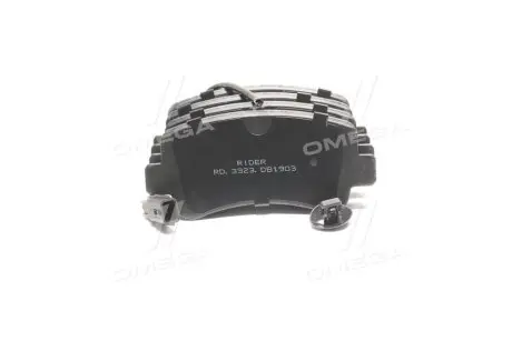 RD3323DB1903 Колодка гальм. диск. RENAULT MASTER 10-задн. (RIDER) RIDER підбір по vin на Brocar