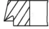 039RS001200N0 Кольца поршневые, комплект MAHLE / KNECHT підбір по vin на Brocar