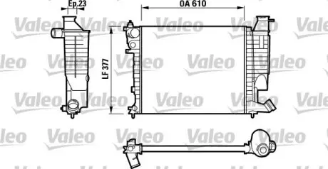 732535 Радиатор, охлаждение двигателя VALEO підбір по vin на Brocar