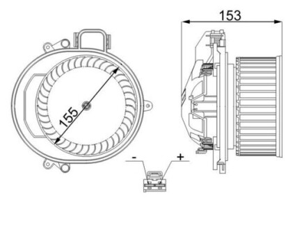 AB257000S SILNIK DMUCHAWY BMW 3 (F30) 320LI MAHLE / KNECHT підбір по vin на Brocar