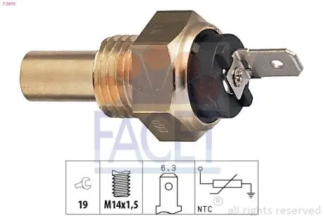 73015 Датчик температури FACET підбір по vin на Brocar