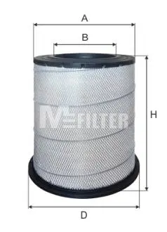 A849 Воздушный фильтр M-FILTER підбір по vin на Brocar
