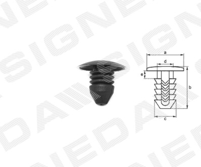 T30210 ПЛАСТМАССОВЫЕ ДЕРЖАТЕЛИ VW TRANSPORTER CARAVELLE, 08.96 - 02.03 SIGNEDA подбор по vin на Brocar