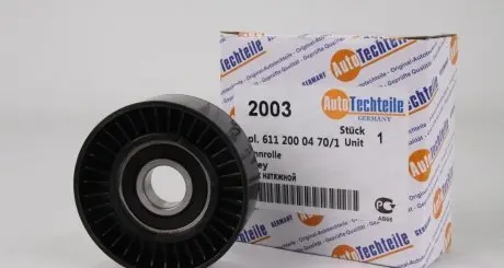 1002003 Ролик генератора MB Sprinter CDI (гладкий) (натяжний) (70x26) AUTOTECHTEILE підбір по vin на Brocar