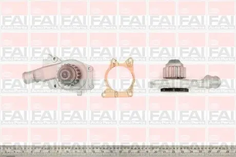 WP2527 Водяна помпа Chery Amulet/Ford Escort III/IV/V/VI/VII/Fiesta II/III 1.4-1.6 CVH 1986- FAI AUTOPARTS подбор по vin на Brocar