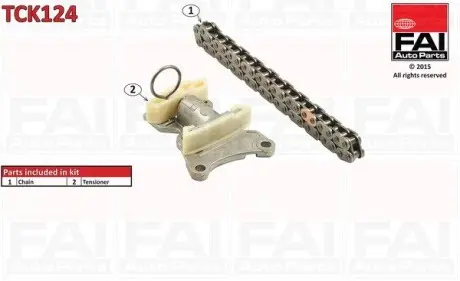 TCK124 К-кт цепи ГРМ (цепь+ натяжитель) Audi A1/A3/A4/A6, Seat,Skoda2.0TFSI -2 FAI AUTOPARTS подбор по vin на Brocar