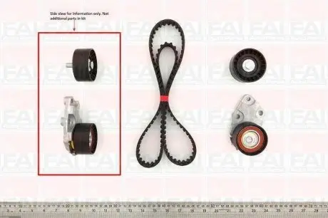 TBK165 К-кт ГРМ (пасок + ролик) Daewoo Nexia/Aveo/Lacetti,Lanos,Nubira,Tacuma FAI AUTOPARTS подбор по vin на Brocar
