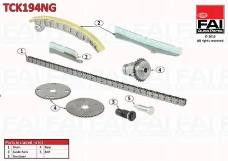 TCK194NG К-кт ланцюга ГРМ верхній ГРМ CITROEN JUMPER 3.0HDi 06- FIAT DUCATO 3.0HDi 10- IVECO DAILY III 04-06 FAI AUTOPARTS підбір по vin на Brocar