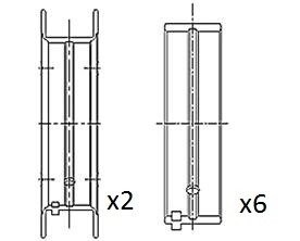 BM1016050 Вкладиші корінні +0.50 Opel 1.0 16V X10XE/Z10XE FAI AUTOPARTS підбір по vin на Brocar