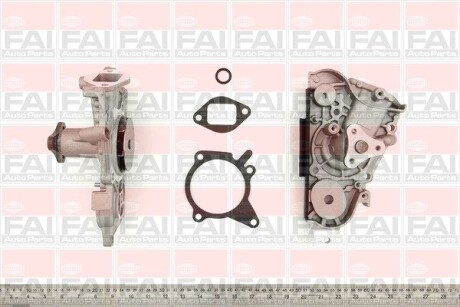 WP6302 Водяна помпа Mazda 323 1,5 FAI AUTOPARTS підбір по vin на Brocar